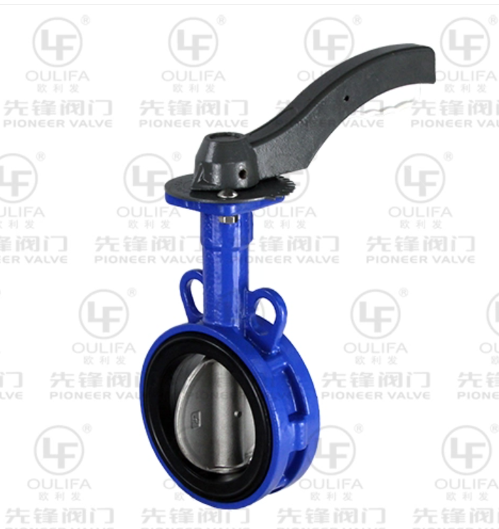Manual Cast Iron Wafer Butterfly Valve Waterworks